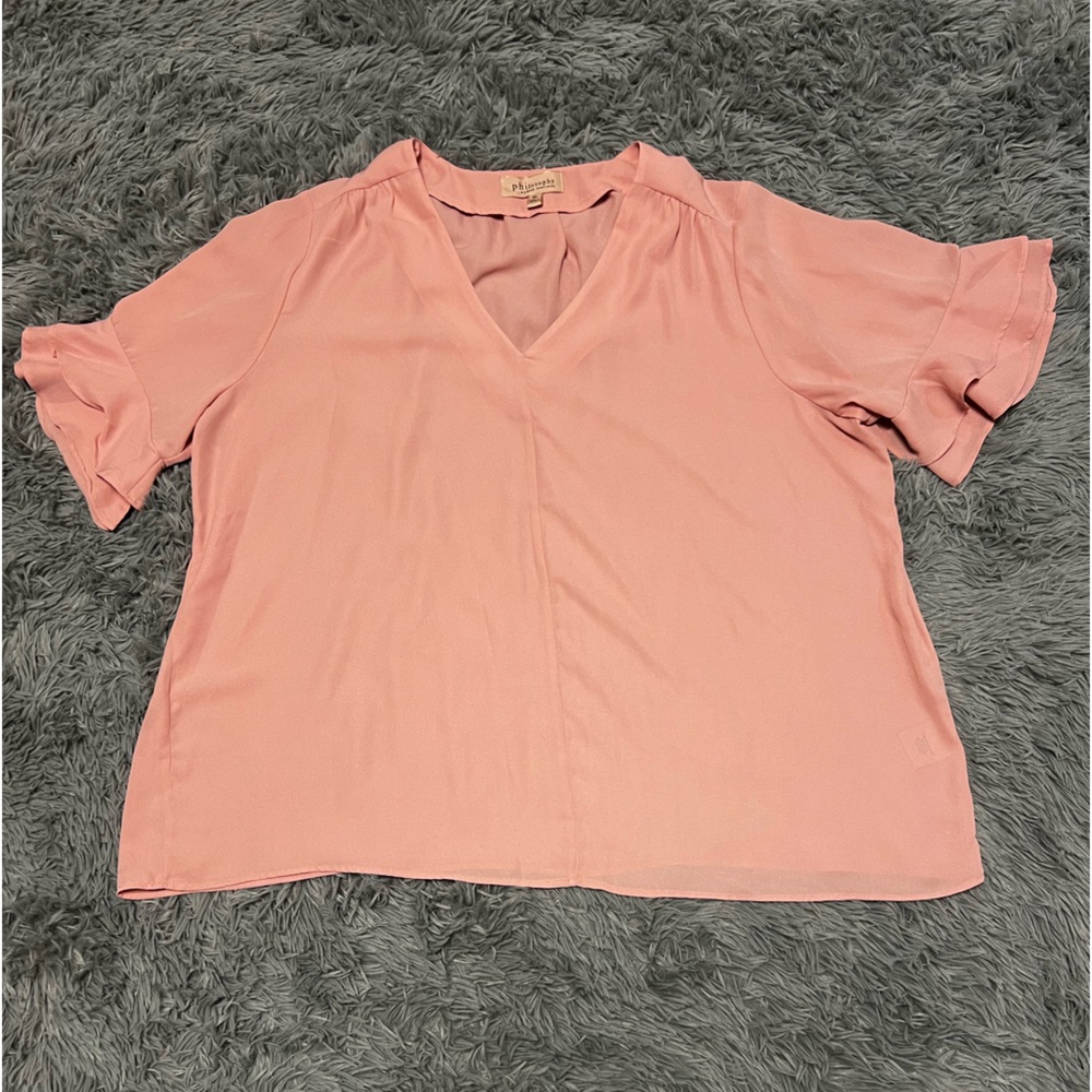 Philosophy woman blouse 3X blush color